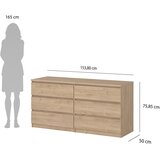 Tvilum Komoda v hrastovem dekorju v naravni barvi 154x76x50 cm Naia – | Shoptok.si