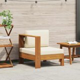  Srednja sofa s 1 naslonom za ruke krem bijela bagremovo drvo | shoptok.hr