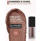 Flormar Shimmer & Shine Liquid Shadow bleščeča tekoča senčila za oči odtenek 02 Soft Lilac 4,5 ml | Shoptok.si