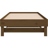  Izvlečna dnevna postelja medeno rjava 2x(90x200) cm borovina, (20724375) | Shoptok.si