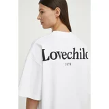 Lovechild Bombažna kratka majica ženska, bela barva, 24-2-505-2000