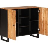  Komoda s 2 vrata 90 x 33 x 75 cm od masivnog drva bagrema | shoptok.hr