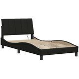  Okvir za krevet bez madraca Hanko crni 100x200 cm od tkanine | Eponuda.com
