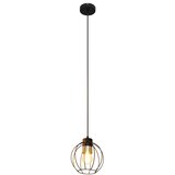  Luster na sajli STARLIGHT 1xE27/15W/230V crna/zlatna | Eponuda.com