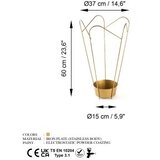Opviq stalak za kisobrane 60cm, zlatne boje | Eponuda.com