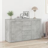 vidaXL Sideboard Beton Siva Konstruirano Drvo 120 x 36 x 69 cm Pohrana | shoptok.hr