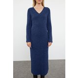 Trendyol Navy Blue Maxi Knit Wool Basic Dress | Shoptok.si