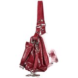 Desigual ženska crossbody torba s metalnim logom bordo | shoptok.hr
