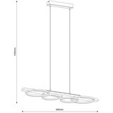  LED luster na sajli MELISA LED/35W/230V borovina | Eponuda.com