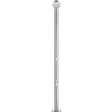  Vrtni tuš s sivim podstavkom 220 cm nerjaveče jeklo - - Siva - 23.07 - 110 x 62 x 5 cm - 2025-vidaXL-Uvoz_2 | Shoptok.si