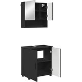  Set namještaja za kupaonicu 2 kom. Crna 61 x 35 x 64 cm | shoptok.hr