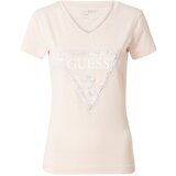 Guess Majica svijetloroza / bijela Cijene