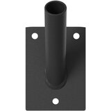 vidaXL Crna Čelik 105 x 75 mm Prijenosni Držač zastava Pravokutni | shoptok.hr