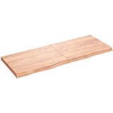 vidaXL Zidna polica svjetlosmeđa 160x60x6 cm od obrađene hrastovine Cijene