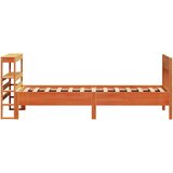 vidaXL Okvir kreveta bez madraca voštano smeđi 100x200 cm od borovine | shoptok.hr