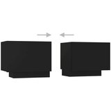 TV ormarić s LED svjetlima crni 260 x 35 x 40 cm | shoptok.hr