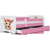  Drveni dječji krevet BAMBI s ladicom - 160x80 cm rozi | shoptok.hr
