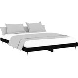  Okvir za krevet crni 200 x 200 cm konstruirano drvo | shoptok.hr
