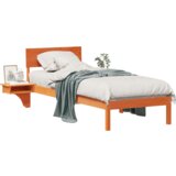  Konstrukcija postelje z vzglavjem Voskast rjav 75 x 190 cm, (5000127685) | Shoptok.si