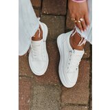 VINCEZA Sneakers Women's Sports Shoes On Platform With Decoration White 13613 | shoptok.hr