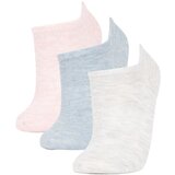 Defacto Woman's 3-Piece Cotton Sneaker Socks Cene