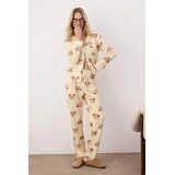 TRENDYOLMILLA Ženski set pidžame Thmaw24Pt00002, Krem | Eponuda.com