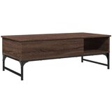  Stolić za kavu boja hrasta 100 x 50 x 35 cm od drva i metala | shoptok.hr