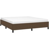  Posteljni okvir temno rjav 180x200 cm blago | Shoptok.si