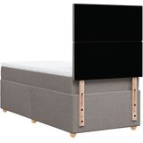  Krevet s oprugama i madracem smeđesivi 100 x 200 cm od tkanine | shoptok.hr