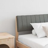 vidaXL Tapecirano vzglavje Temno siva 200 cm Masivno borovo les | Shoptok.si