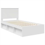  Okvir za krevet Bijelo 100 x 200 cm Čvrsto borovo drvo | shoptok.hr