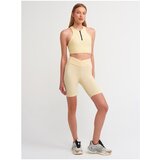 Dilvin 7936 Belt Detailed Short Tights-t.yellow Cene