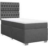 Krevet s oprugama i madracem tamnosivi 100 x 200 cm od tkanine | shoptok.hr
