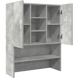 vidaXL Omara za pralni stroj betonsko siva 70,5x25,5x90 cm | Shoptok.si