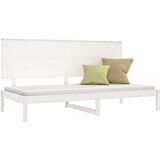  Dnevna postelja bela 90x200 cm trdna borovina, (20727156) | Shoptok.si