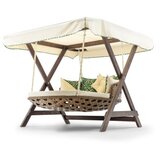 Hanah home Baštenska dvokrevetna stolica za ljuljanje Dominic Cream | ePonuda.com