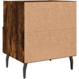 vidaXL Nočna omarica 2 kosa dimljen hrast 40x35x47,5 cm inženirski les | Shoptok.si