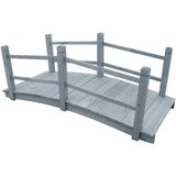  Vrtni most sivi 140 x 60 x 56 cm od masivne jelovine | shoptok.hr