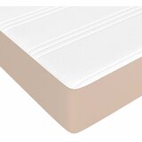 Krevet s oprugama i madrac cappuccino 160x200cm od umjetne kože | shoptok.hr