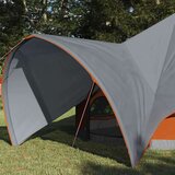  Teepee šotor s streho Siva in oranžna 600 x 600 x 347 cm, (5000091107) | Shoptok.si