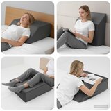  Jastučić za noge Jednobojno Siva 63 x 52 x 19 cm PU pjena | shoptok.hr