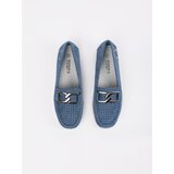GOODIN Blue loafers with a decorative chain | shoptok.hr