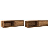 TV ormarići 2 kom staro drvo 100x31x25,5 cm konstruirano drvo | shoptok.hr