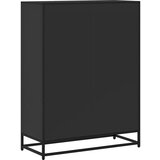 vidaXL Knjižna omara črna 80,5x35x107,5 cm iverna plošča | Shoptok.si