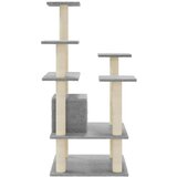  Penjalica za mačke sa stupovima za grebanje svjetlosiva 110 cm | shoptok.hr