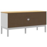 TV ormarić FLORO bijeli 114 x 43 x 55 cm od masivne borovine | shoptok.hr