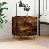  Noćni ormarić boja hrasta 40x35x47,5 cm od konstruiranog drva | shoptok.hr