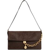 Tommy Hilfiger Ročne torbice Crest Leather Shoul Bag Sue Mono Kostanjeva Cene