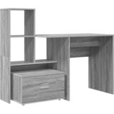 vidaXL Stol Sivi hrast sonoma 131.5 x 50 x 106.5 cm Konstruirano drvo | shoptok.hr