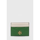 Tory Burch Kožni etui za kartice boja: zelena | shoptok.hr